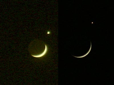 2010年5月16日　三日月と金星